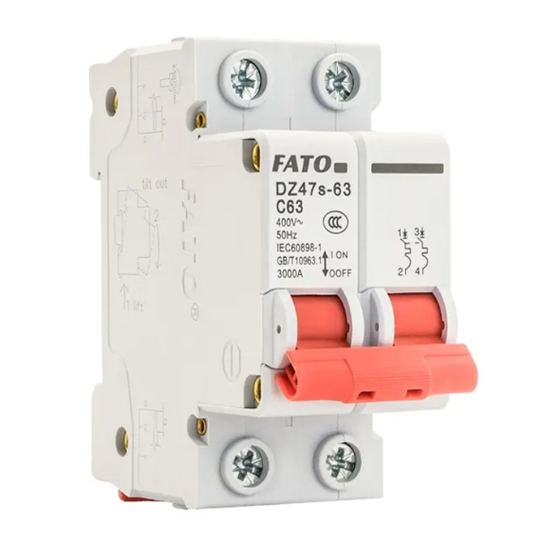 Discarro de Dz47S-63 MCB disjuntor miniatura 4.5ka Capacidade de quebra